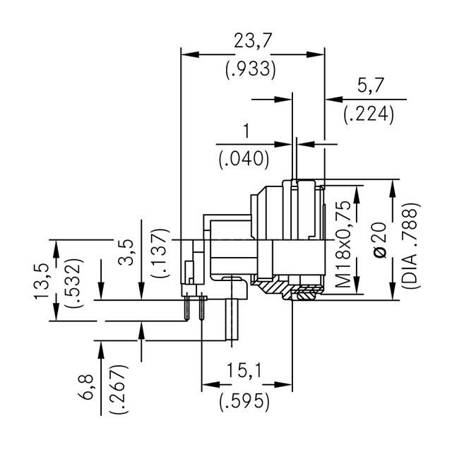 T 3263 900 Amphenol Tuchel Industrial  Assemblages de connecteurs circulaires